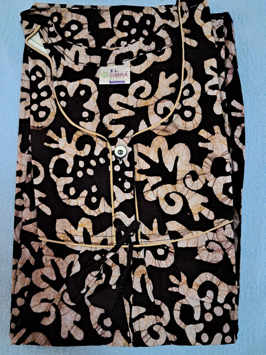 Batik print nighty