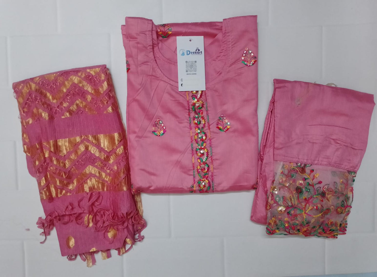 CHST4- Chanderi silk suit