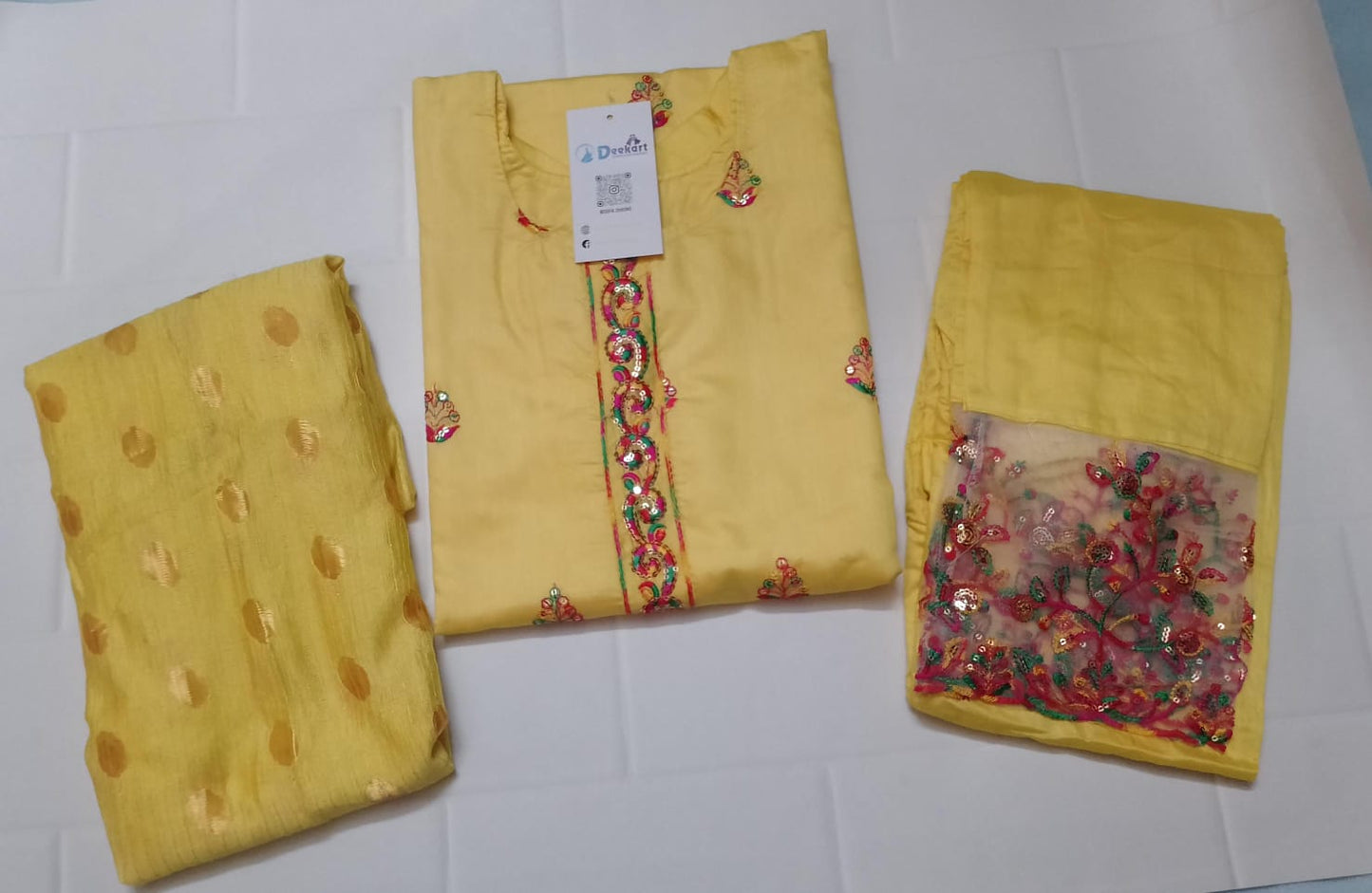 Chanderi silk suit