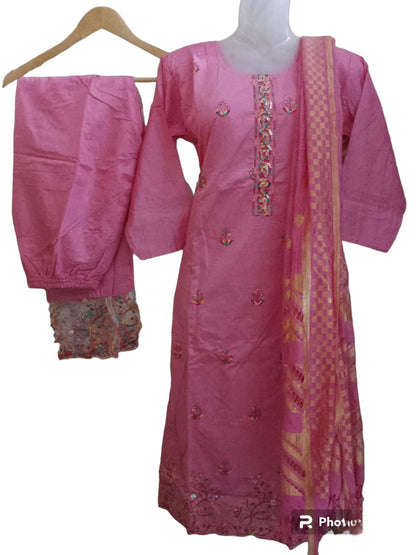 CHST4- Chanderi silk suit