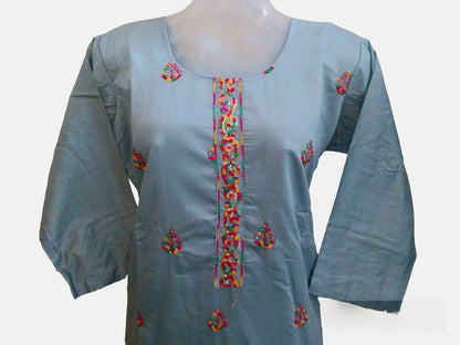 Chanderi silk suit