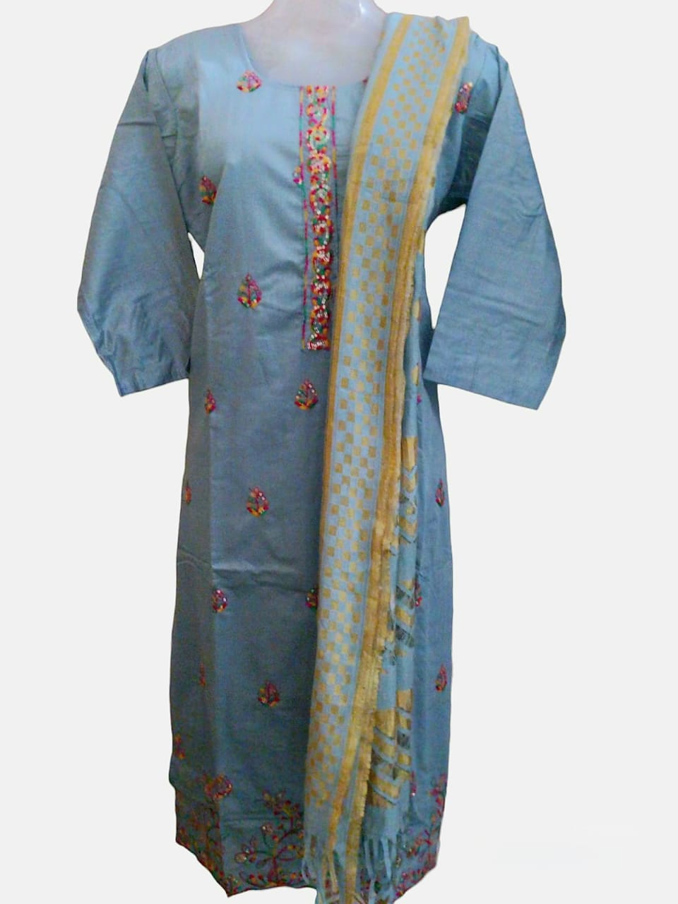 Chanderi silk suit