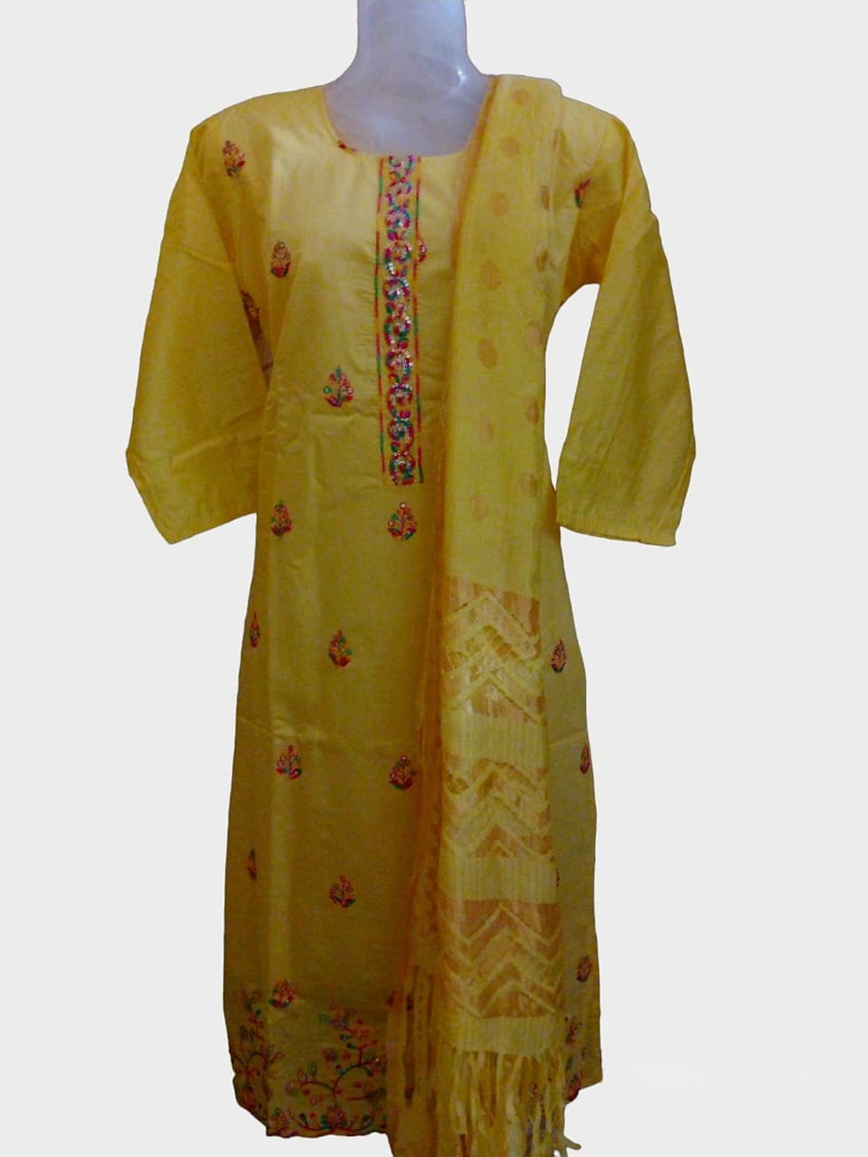 Chanderi silk suit