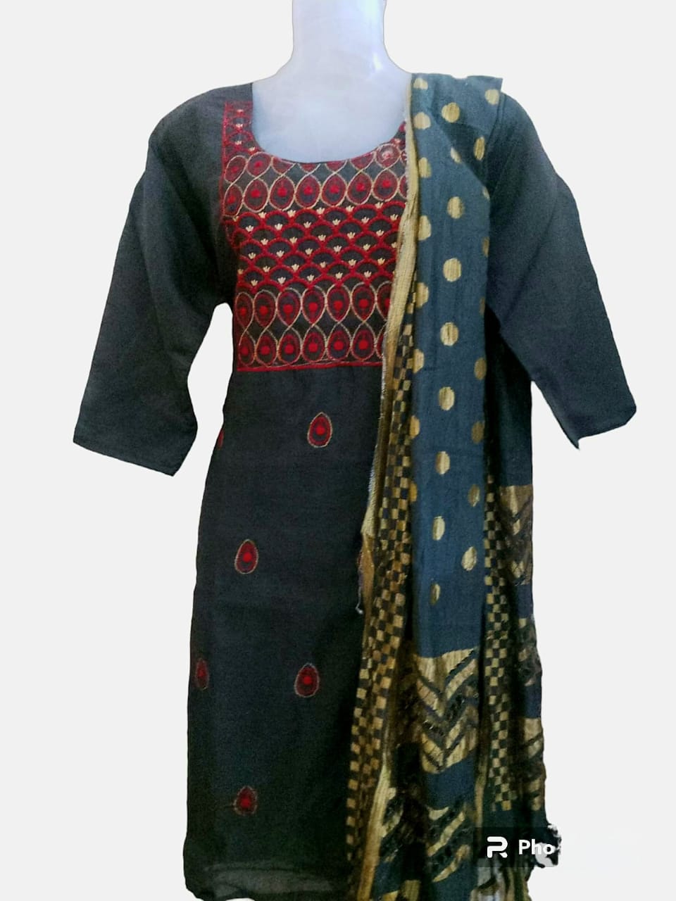 Chanderi silk suit