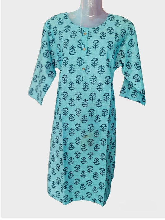 Straight cut kurti