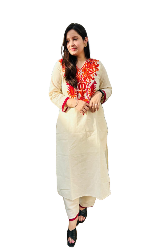 Kashmiri embroidery suit