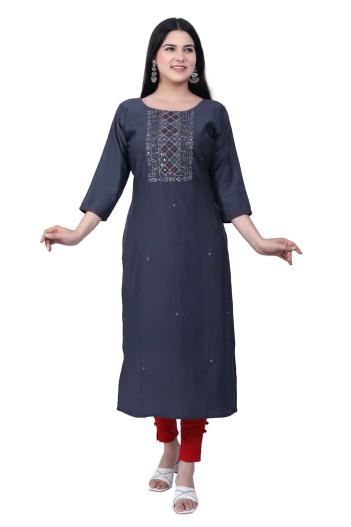 MKUR1- SIDE SLIT KURTI