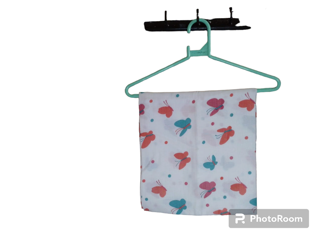 DBABST2- Butterfly print newborn baby swaddles