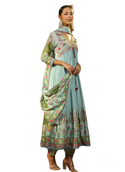 DSUITA1- Shiffon anarkali suit