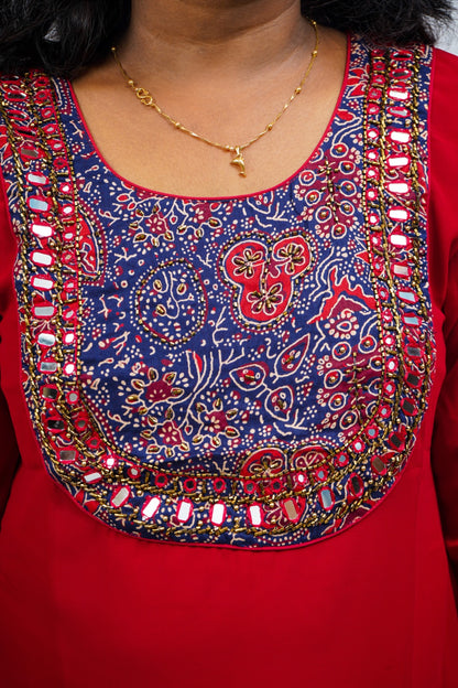 MDG4- MIRROR WORK kurti