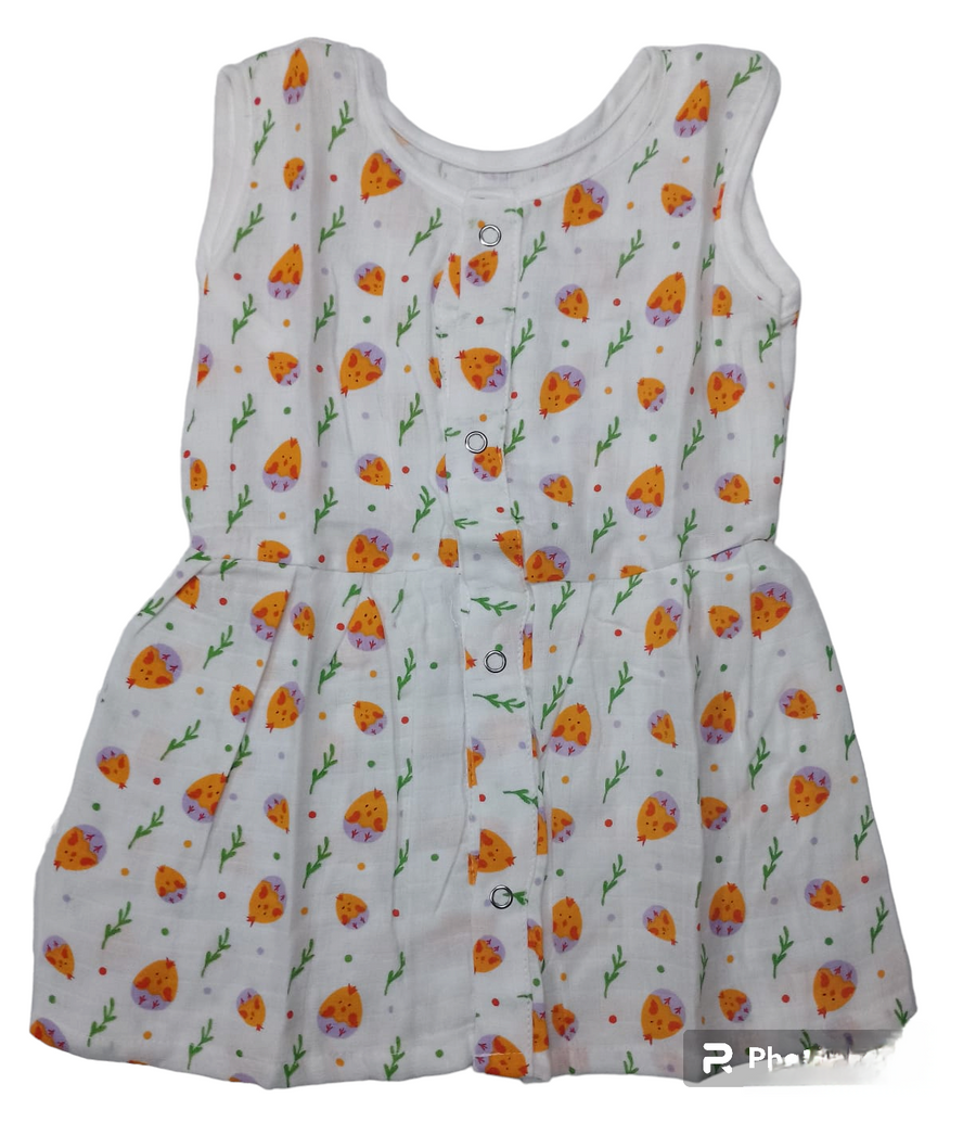 DBABFT6- Organic baby frock