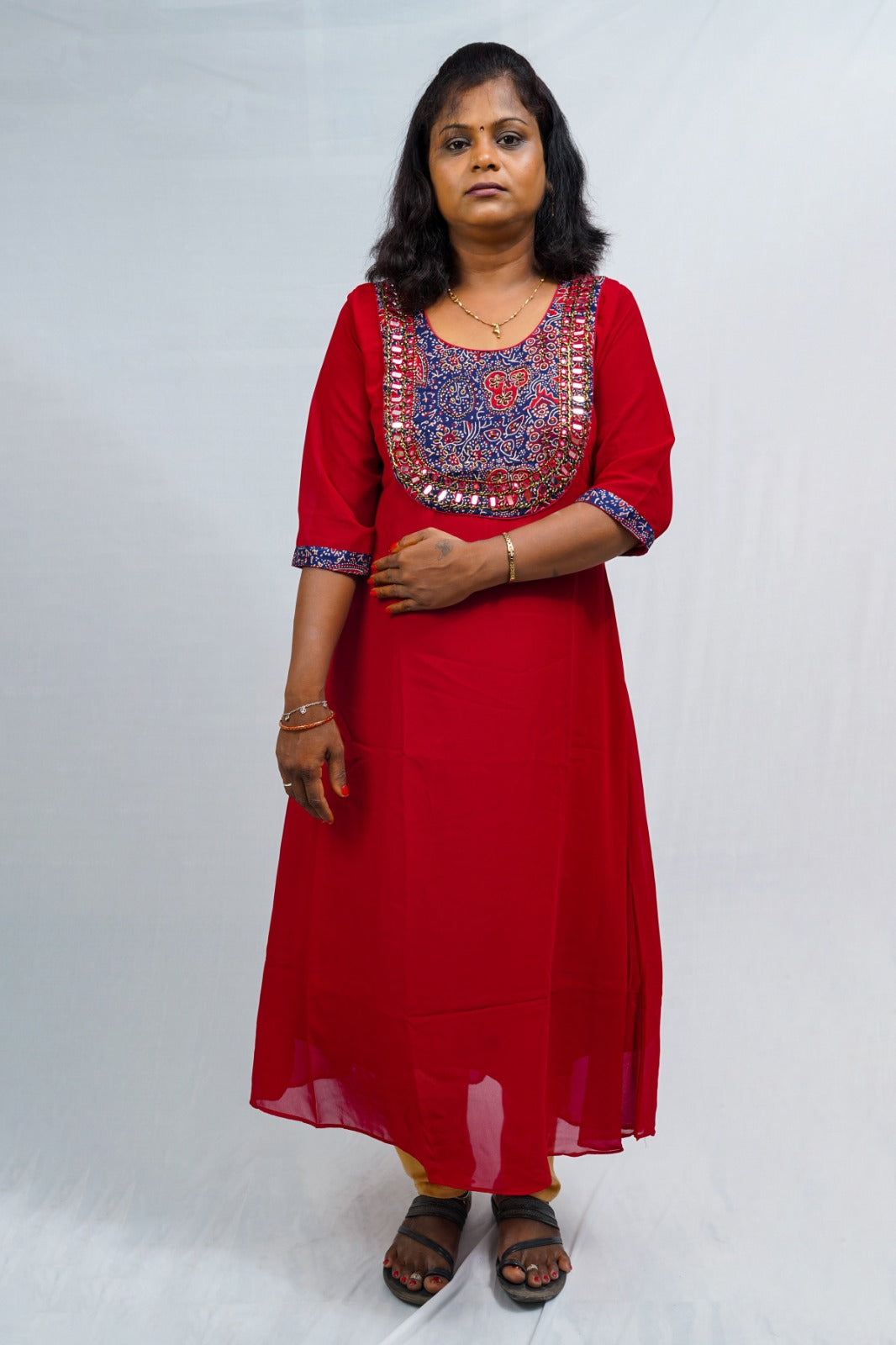 MDG4- MIRROR WORK kurti