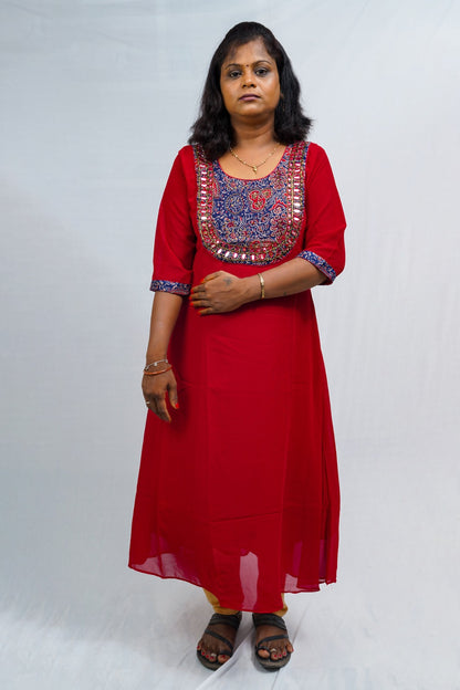 MDG4- MIRROR WORK kurti