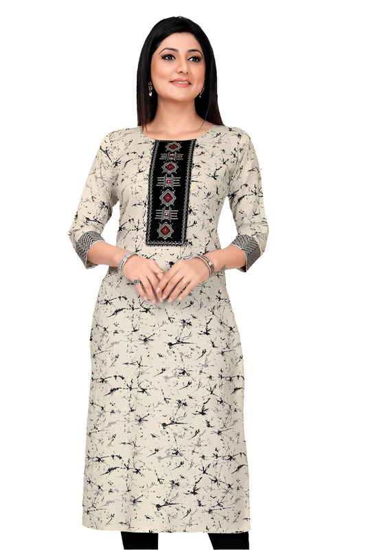 CKUR2- NECKWOK KURTI