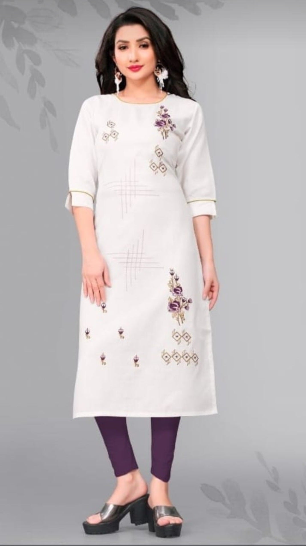 ECK14- THREADWORK KURTI