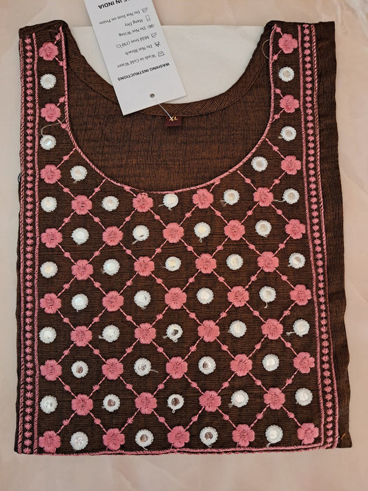 PKUR2- THREAD WORK KURTI